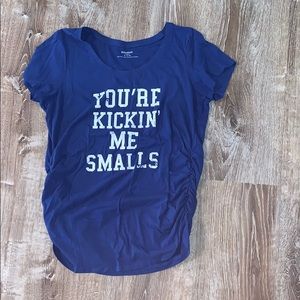 Kick me smalls maternity shirt